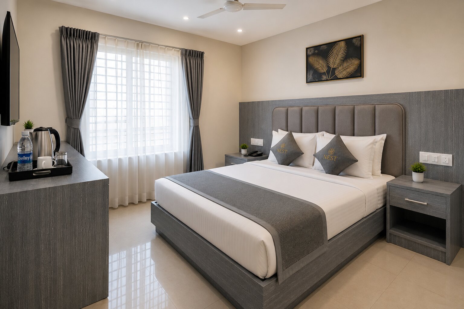 Hotel room at Hotel Nest In Platinum Stays in Electronic City Phase 2 Bengaluru